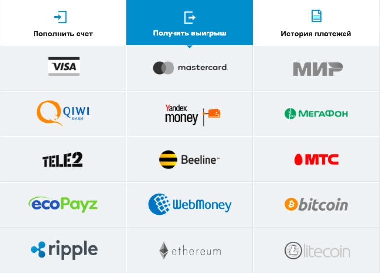 Вывод средств в Joy Casino